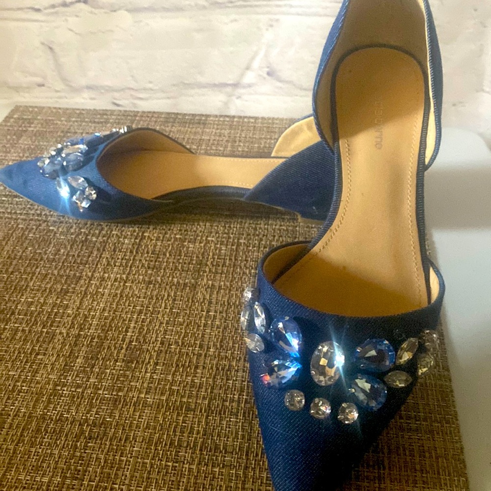 Liz Claiborne Diamond Crusted Flats